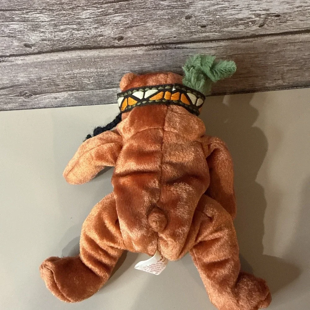 Ty Beanie Baby - LITTLE FEATHER the Bear (7 Inch) NEW MWMTs Stuffed Animal Toy